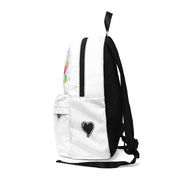 Emotionally Exhausted White Matte Backpack