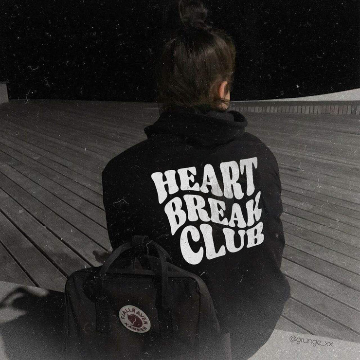 Heartbreak Club Black Hoodie