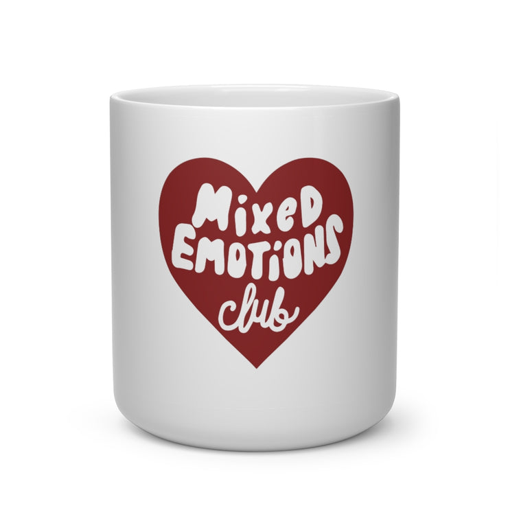 Mixed Emotions Heart Shape Mug