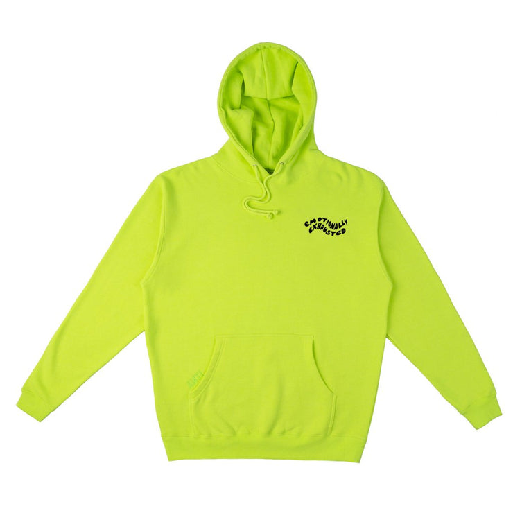 Emotionally Exhausted Neon Hoodie