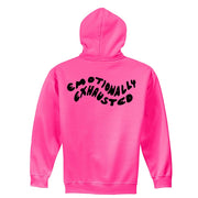 Emotionally Exhausted Neon Hoodie