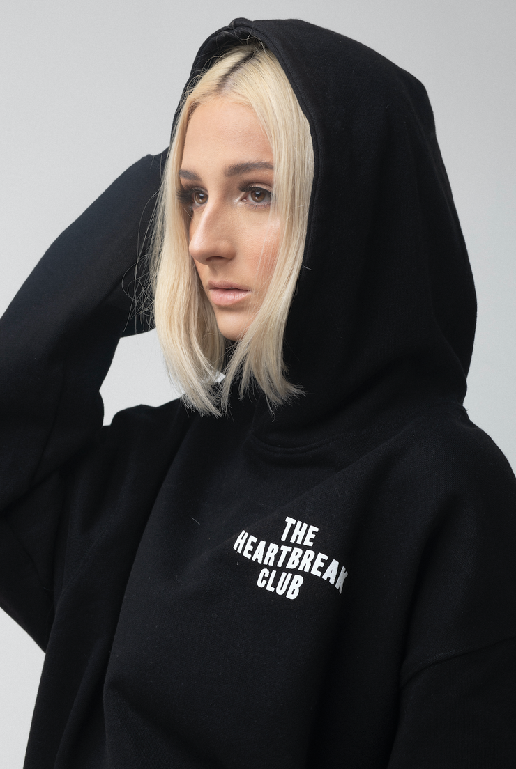 HEARTBREAK CLUB BLACK HOODIE