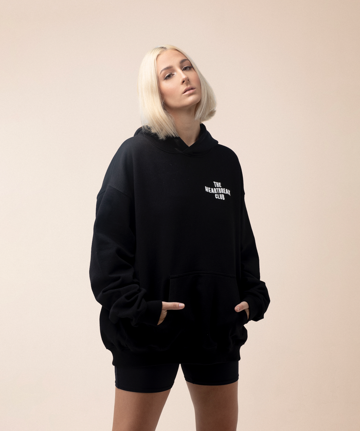 HEARTBREAK CLUB BLACK HOODIE