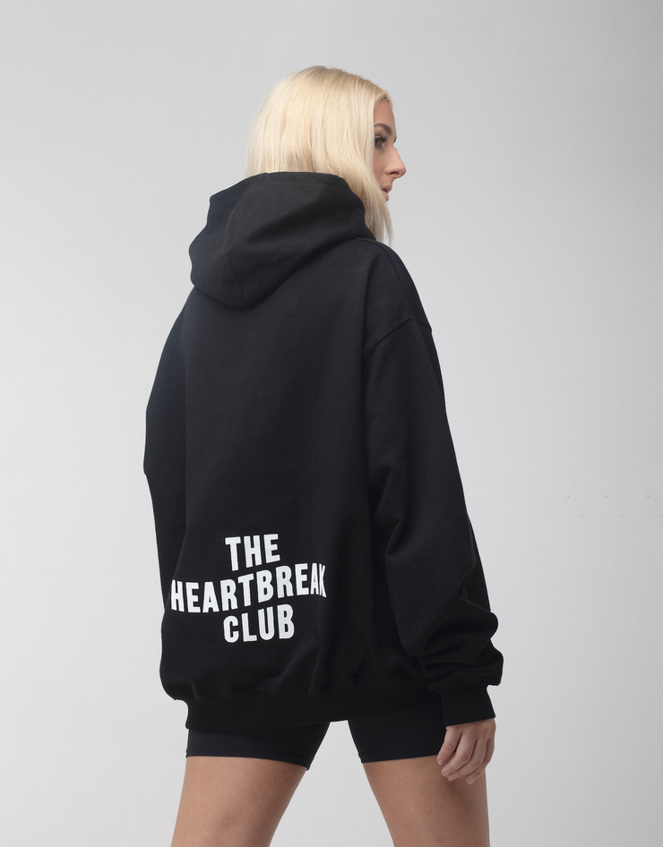HEARTBREAK CLUB BLACK HOODIE