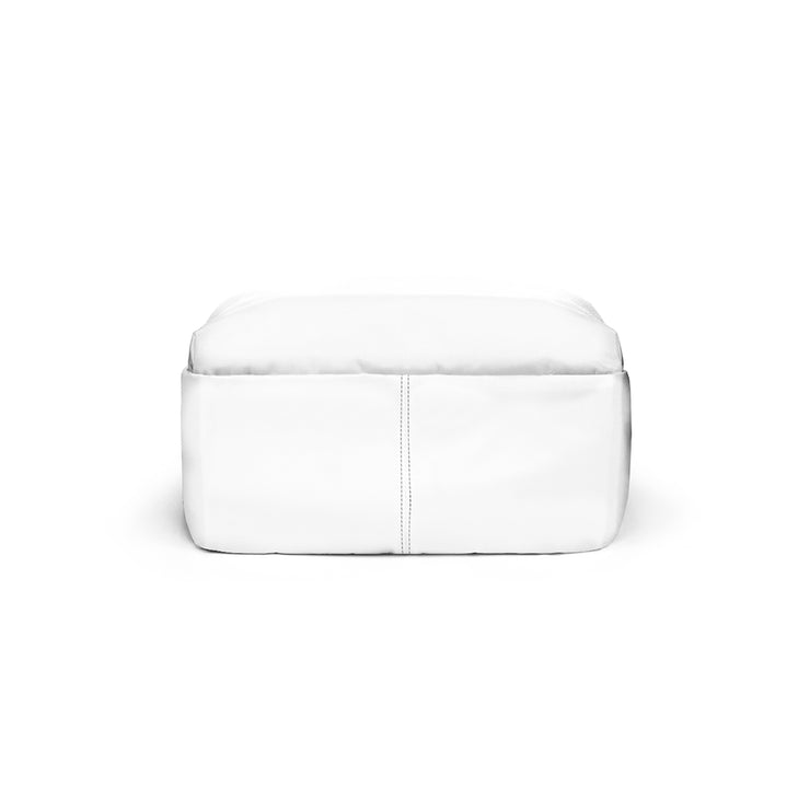 Emotionally Exhausted White Matte Backpack