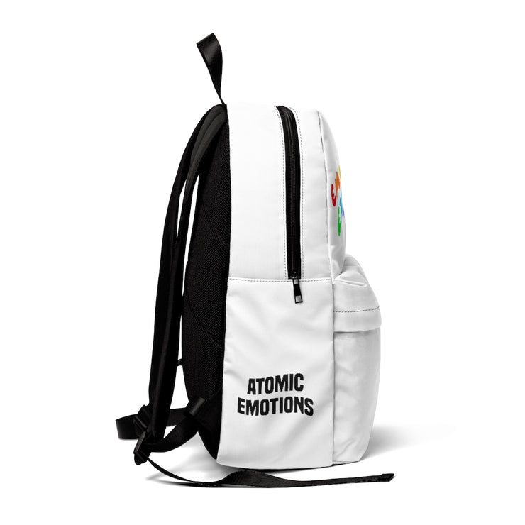 Emotionally Exhausted White Matte Backpack