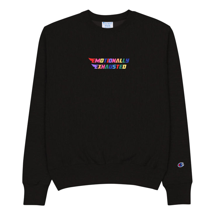Emotionally Exhausted Retro Sweatshirt Atomic Emotions