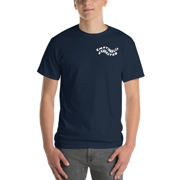 Emotionally Exhausted  Navy College Tee Atomic Emotions