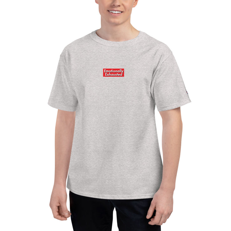 Emotionally Exhausted Champion Box Logo Atomic Emotions