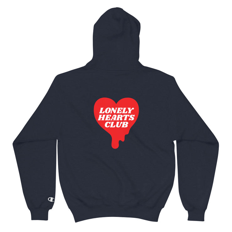 Lonely Hearts Club Navy Champion Hoodie Atomic Emotions