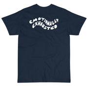 Emotionally Exhausted  Navy College Tee Atomic Emotions
