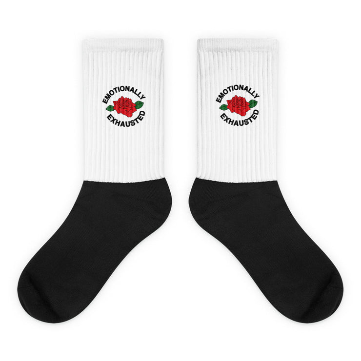 Emotionally Exhausted Plush Socks Atomic Emotions