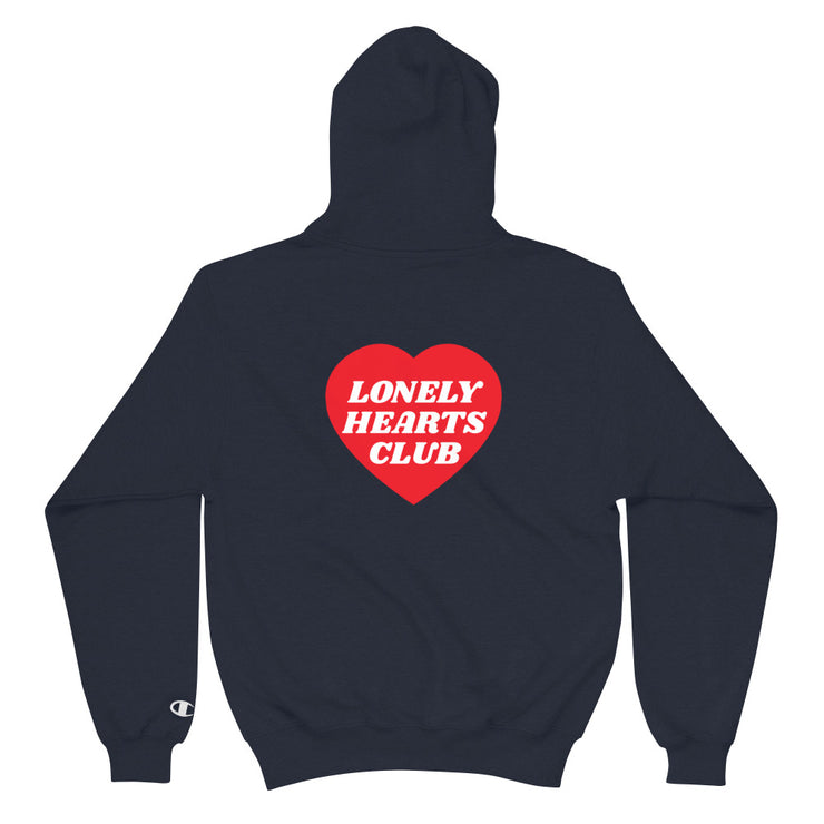 Lonely Hearts Club Navy Champion Hoodie Atomic Emotions