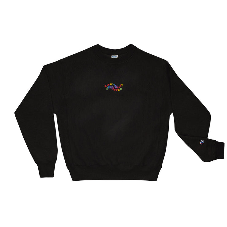 E.E. Embroidered Champion Sweatshirt Atomic Emotions