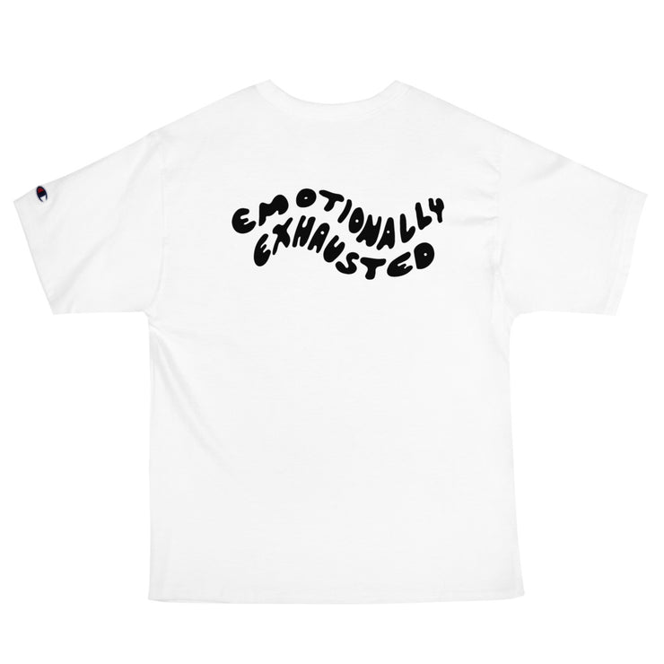 Emotionally Exhausted Champion T-Shirt Atomic Emotions