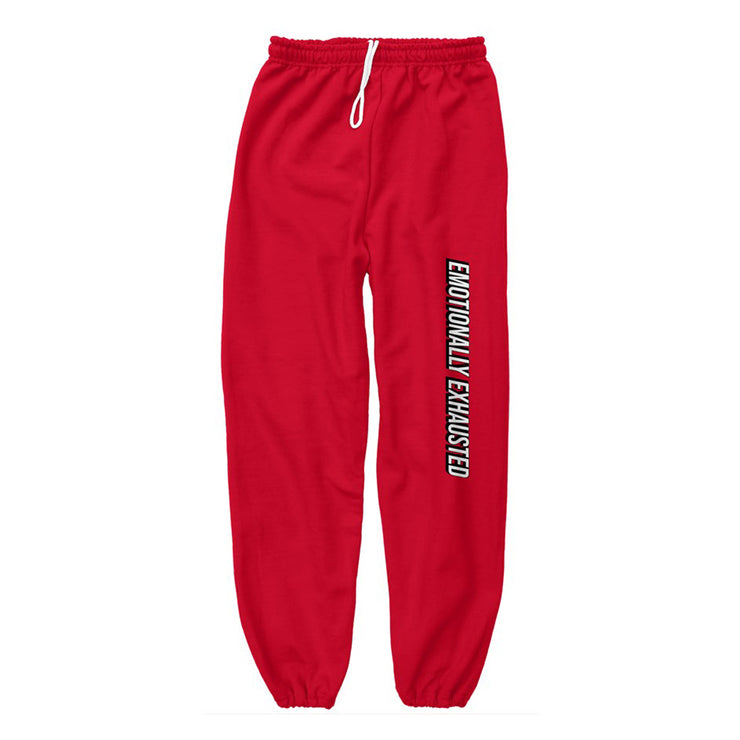Emotionally Exhausted Ferrari Red Sweatpants